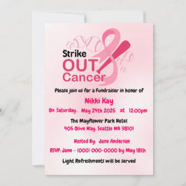 Borstkanker Support Team Pink Ribbon Personalisere Kaart