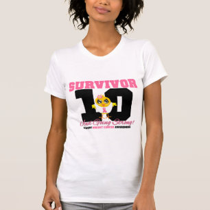 Borstkanker Survivor Chick 10 jaar T-shirt