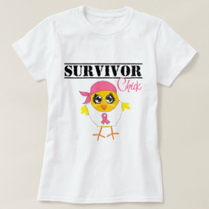 Borstkanker Survivor Chick T-shirt