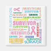 Borstkanker Survivor Collage.png Magneet (Voorkant)