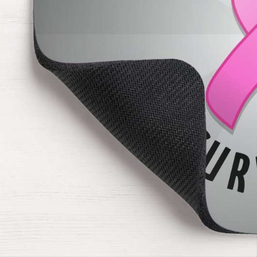 Borstkanker Survivor Mousepad Muismat (Hoek)