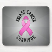 Borstkanker Survivor Mousepad Muismat (Voorkant)