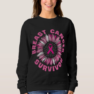 Borstkanker Survivor Pink Ribbon Sunflower Trui