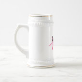 Borstkanker Survivor Ribbon Bierpul (Links)