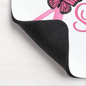 Borstkanker Survivor Ribbon Muismat (Hoek)