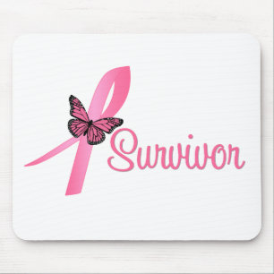 Borstkanker Survivor Ribbon Muismat
