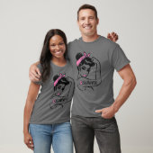 Borstkanker Survivor Rosie Riveter Pink Awarenes T-shirt (Unisex)