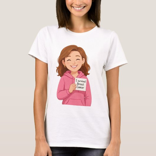 Borstkanker T-shirt (Voorkant)