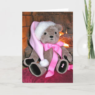 Borstkanker teddybeer Wenskaart Feestdagen Kaart