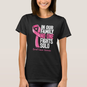 Borstkanker ter ondersteuning van de familie Vrouw T-shirt