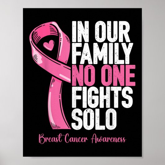 Borstkanker ter ondersteuning van het gezin Vrouwe Poster (Voorkant)
