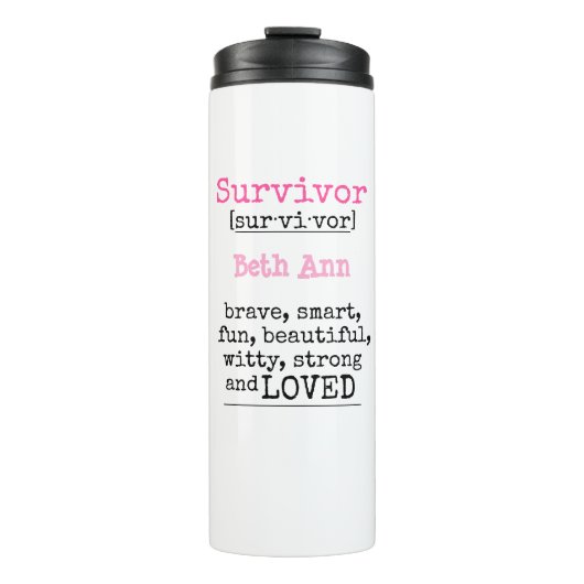 Borstkanker Thermosbeker (Voorkant)