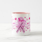 Borstkanker Tweekleurige Koffiemok (Center)