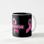 Borstkanker Tweekleurige Koffiemok (Voorkant rechts)