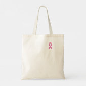 Borstkanker Vecht kanker Koolstofzweet Tote Bag (Achterkant)