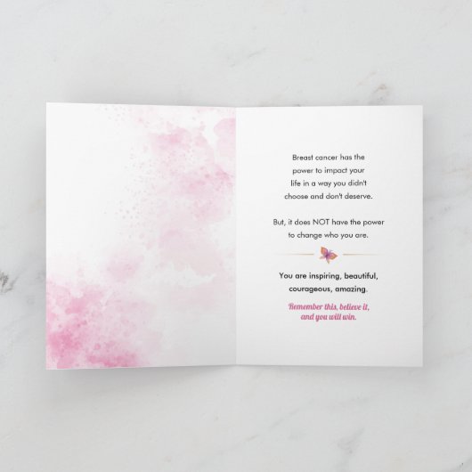 Borstkanker - Vergeet niet wie je bent Feestdagen Kaart (Binnen)