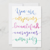 Borstkanker - Vergeet niet wie je bent Kaart (Voorkant)