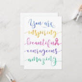 Borstkanker - Vergeet niet wie je bent Kaart (Voorkant / Achterkant in situ)