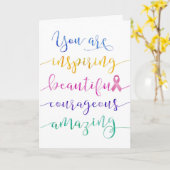 Borstkanker - Vergeet niet wie je bent Kaart (Gele Bloem)