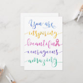 Borstkanker – Vergeet Wie Je Bent Kaart (Voorkant / Achterkant in situ)