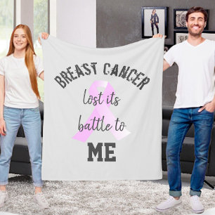 Borstkanker verloor zijn strijd aan mij   Survivor Fleece Deken