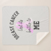 Borstkanker verloor zijn strijd aan mij | Survivor Sherpa Deken (Voorkant (horizontaal))