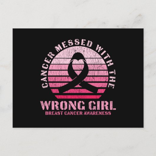Borstkanker verpest met de verkeerde overlevende briefkaart (Voorkant)