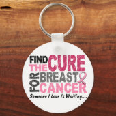 BORSTKANKER vindt Kure 1 Sleutelhanger (Voorkant)