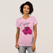Borstkanker Vogelhandschoenen T-shirt (Voorkant volledig)