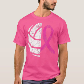 Borstkanker Volleyball roze lintbewustzijn Cos. T-shirt