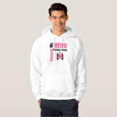 Borstkanker voor altijd mijn beste vriend hoodie (Voorkant volledig)