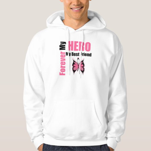 Borstkanker voor altijd mijn beste vriend hoodie (Voorkant)
