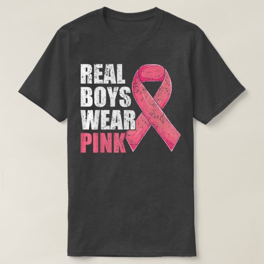 borstkanker voor jongens kinder peuters t-shirt (Design voorkant)