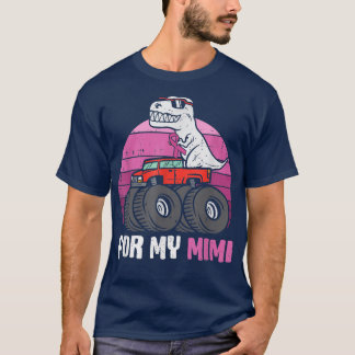 Borstkanker voor mijn Mimi-Vintage TRex Dinosaur v T-shirt