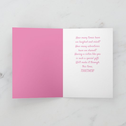 Borstkanker voor zuster-Kaart Kaart (Binnen)