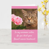 Borstkanker voor zuster-Kaart Kaart (Gele Bloem)