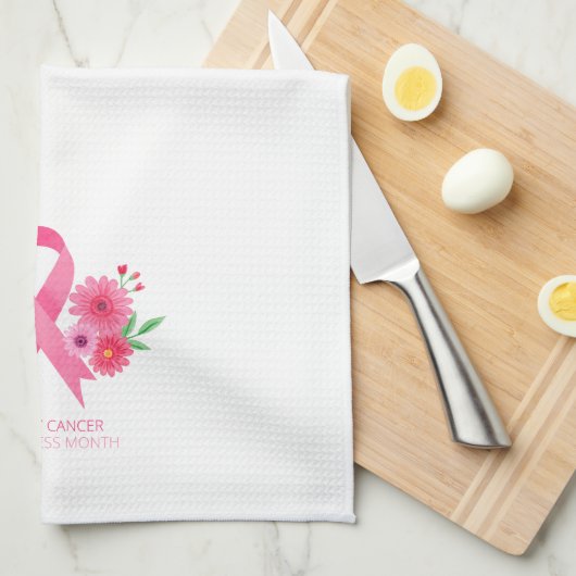 Borstkanker Voorlichting keukenhanddoek (Quarter Fold)
