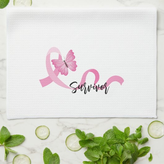 Borstkanker Voorlichting keukenhanddoek (Gevouwen)
