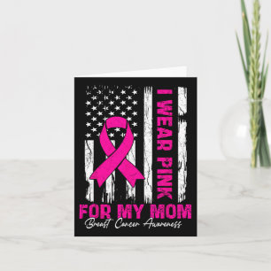 Borstkanker vrouwen Ik Draag roze voor mijn moeder Kaart
