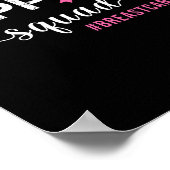 Borstkanker Vrouwen Ondersteuning Squad Borstkanke Poster (Hoek)
