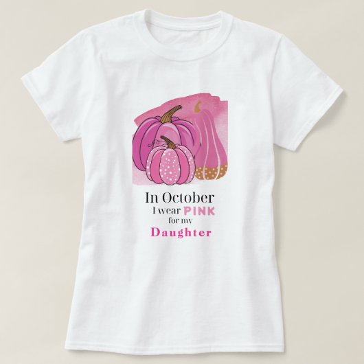 Borstkanker vrouwenkanker t-shirt (Design voorkant)