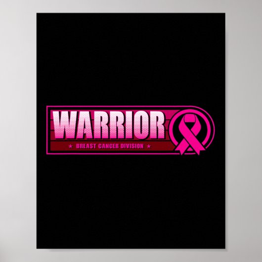 Borstkanker Warrior - Borstkanker Afdeling Poster (Voorkant)