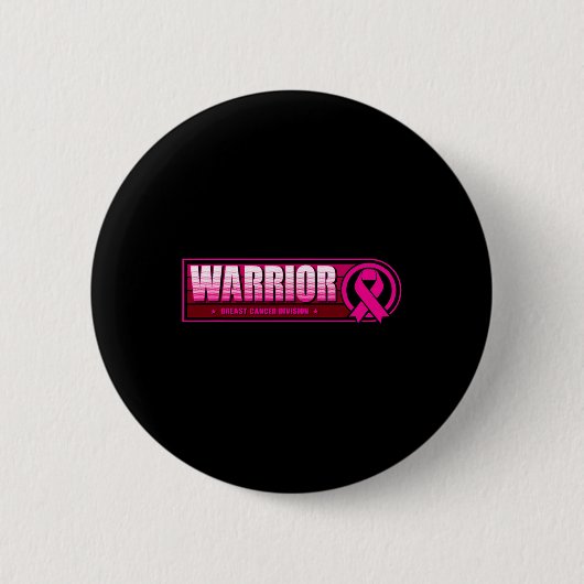 Borstkanker Warrior - Borstkanker Afdeling Ronde Button 5,7 Cm (Voorkant)