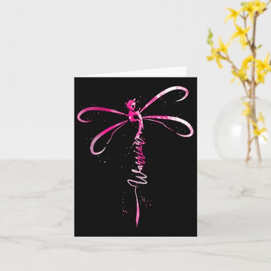 Borstkanker Warrior Borstkanker Awareness Drag Kaart (Gele Bloem)