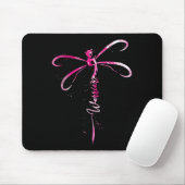 Borstkanker Warrior Borstkanker Awareness Drag Muismat (Met muis)