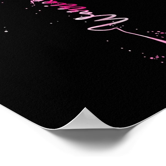 Borstkanker Warrior Borstkanker Awareness Drag Poster (Hoek)