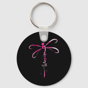 Borstkanker Warrior Borstkanker Awareness Drag Sleutelhanger