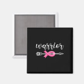 Borstkanker Warrior Breast Cancer Awareness Magneet (Voorkant / Achterkant)