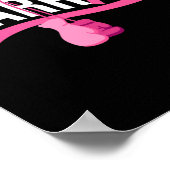 Borstkanker Warrior Breast Cancer Awareness Poster (Hoek)