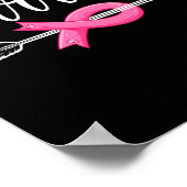 Borstkanker Warrior Breast Cancer Awareness Poster (Hoek)